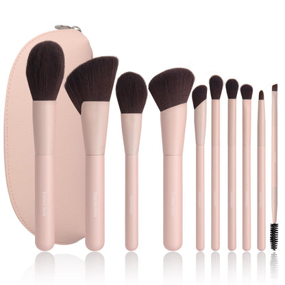 Makeup Brushes 10pc Set Foundation Bronzer Contour Eyeshadow Blush Concealer